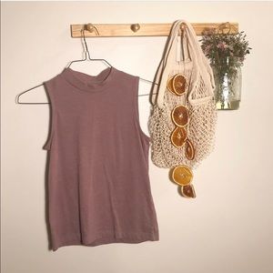 Purple sleeveless tank